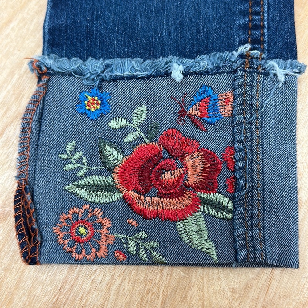 Lee jeans embroidered girls size 8 super‎ stretch new - Picture 3 of 7